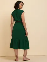 Henley Belted Midi Dress