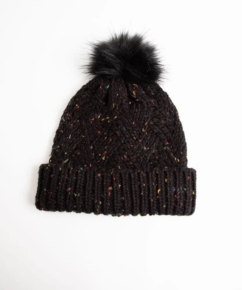 Confetti Speckle Pom Pom Hat