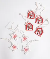 Wooden Christmas Ornament 12-Pack