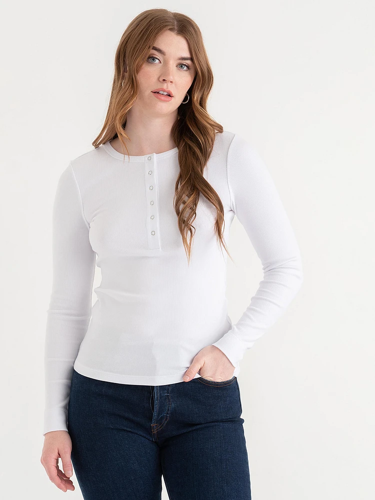 Long Sleeve Henley Shirt