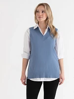 Mid-Length Sweater Vest