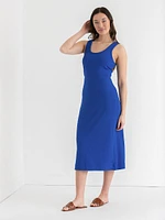 Sleeveless Rib Knit Tank Dress