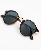 Blue Lens Tortoise Sunglasses