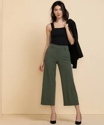 Weslee Wide-Crop Pant Iconic Crepe