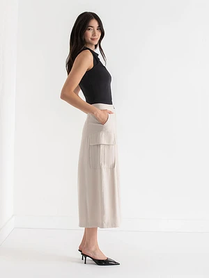 Midi Cargo Skirt