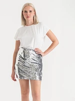 Sequin Mini Skirt