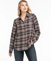 Plaid Flannel Button Front Shirt