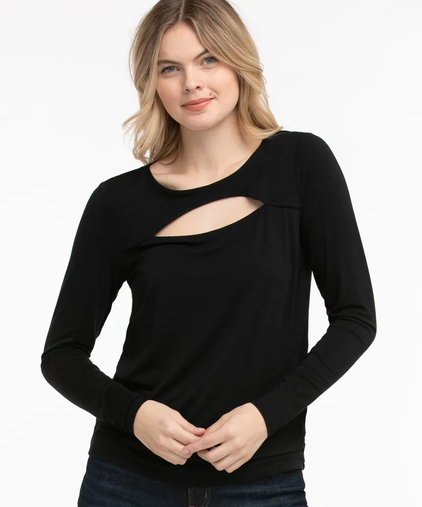 Long Sleeve Peekaboo Top