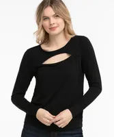 Long Sleeve Peekaboo Top