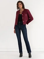 Cropped Boucle Jacket