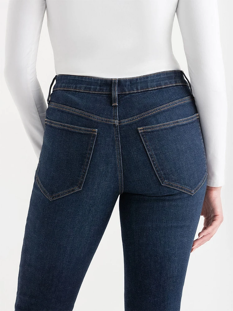 Stevie Straight Mid Rise Jeans