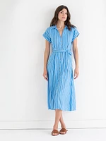 Midi Linen Shirtdress