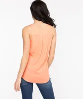 Pleat Back Sleeveless Blouse