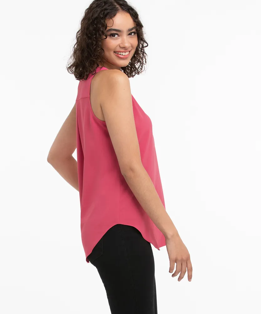 Scoop Neck Tank Blouse