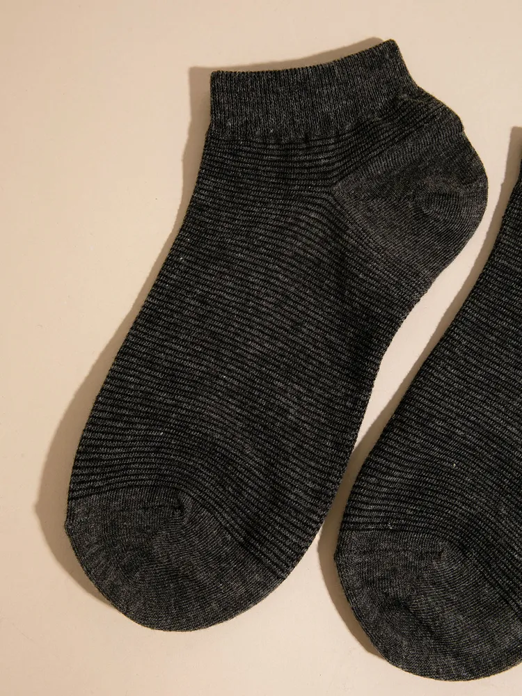 Fine Stripe Ankle Sock