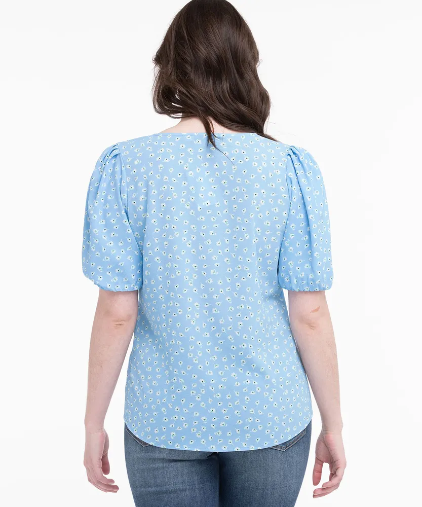 Eco-Friendly Puff Sleeve Blouse