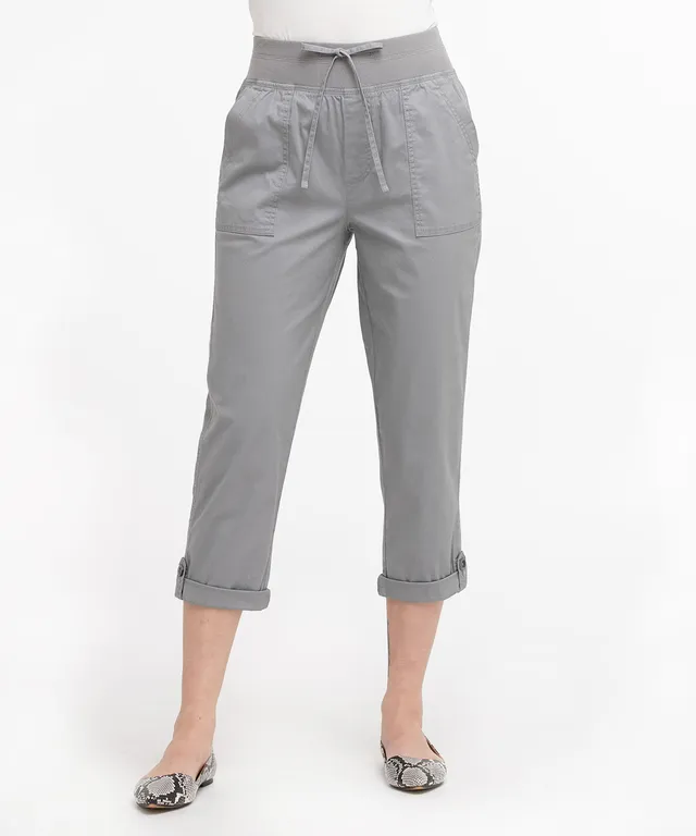 RICKI'S Poplin Drawstring Capri Pant