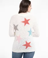 Starry V-Neck Sweater