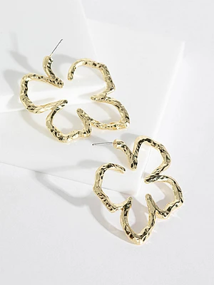 Hollow Flower Earrings