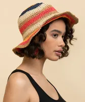 Bright Combo Crochet Bucket Hat