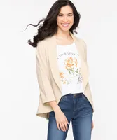 Terry Shawl Collar Cover Up
