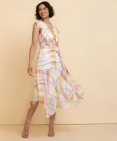 Flutter Sleeve SharkBite Dress