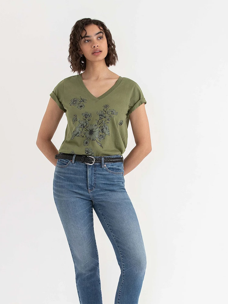 Relaxed V-Neck Tee