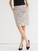 Boucle Pencil Skirt with Pockets