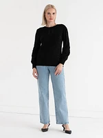Pointelle Sweater