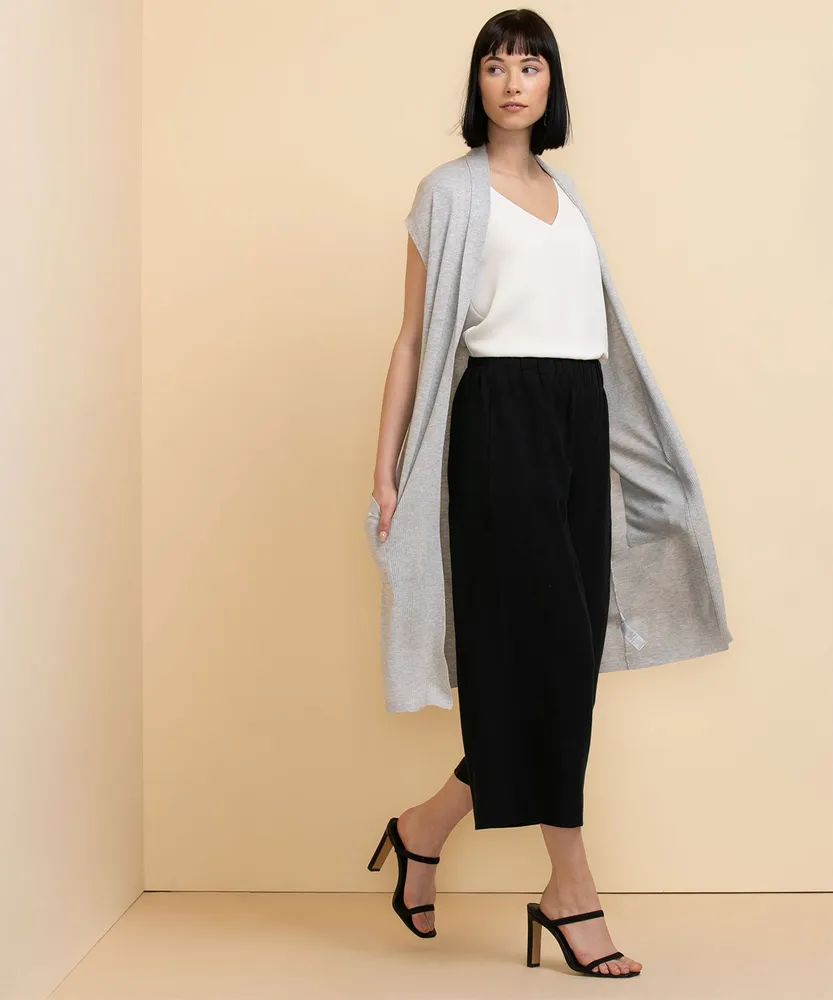 Long Extend Sleeve Open Cardigan