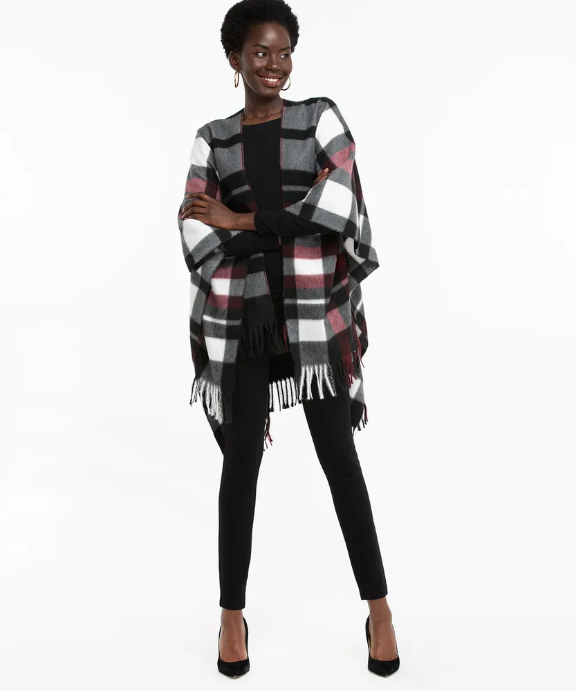 Cozy Plaid Ruana