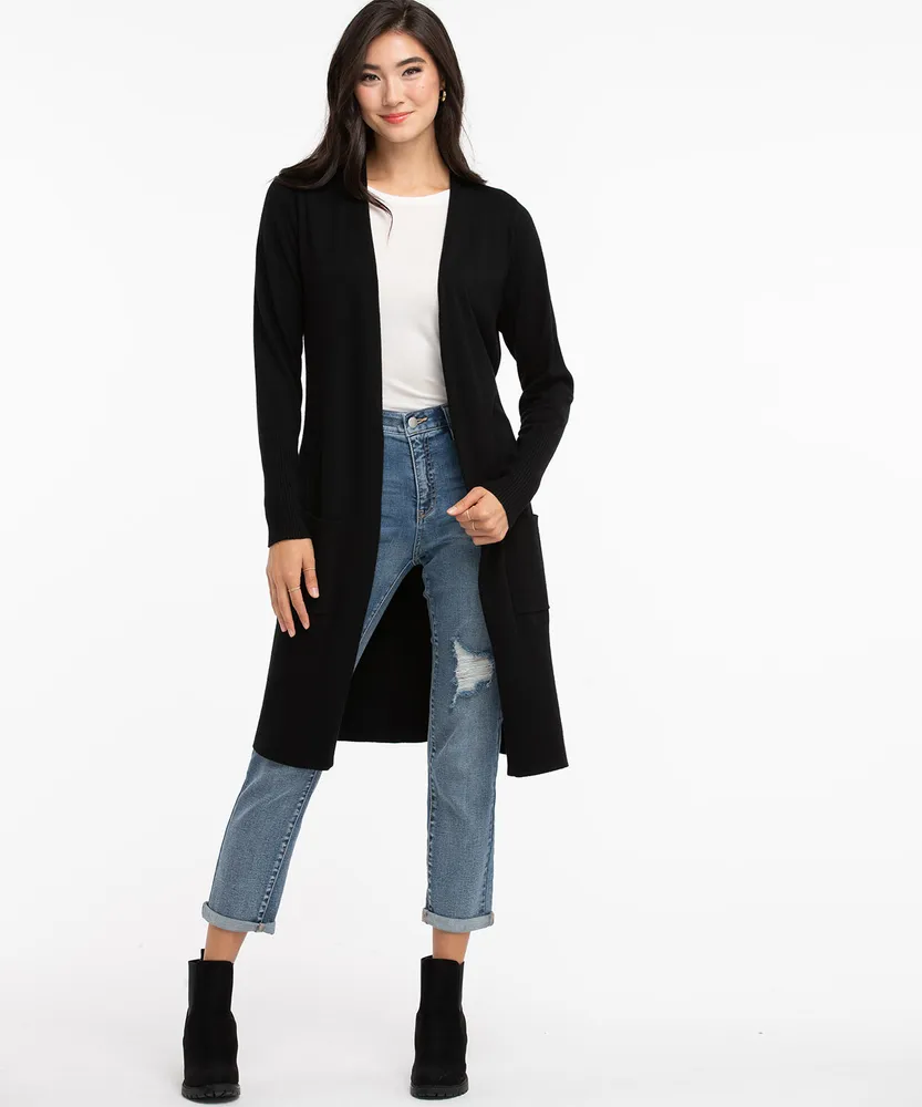 Eco-Friendly Ribbed Duster Cardigan