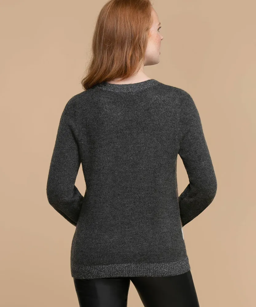 Eco-Friendly Reindeer Pullover Sweater