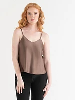 Satin V-Neck Cami