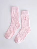 High Crew Sock with Heart