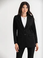 Bristol Mid Length Blazer Luxe Ponte