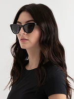 Cat Eye Frame Sunglasses with Case