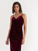 Velvet Wrap Dress