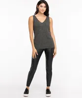 Ribbed V-Neck Sweater Tank