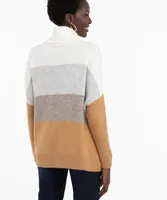 Colourblock Poncho Sweater