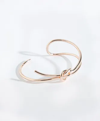 Knotted Wire Cuff Bracelet