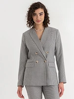 London Double-Breasted Relaxed Blazer Luxe Tailored