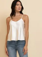 Satin V-Neck Cami Blouse