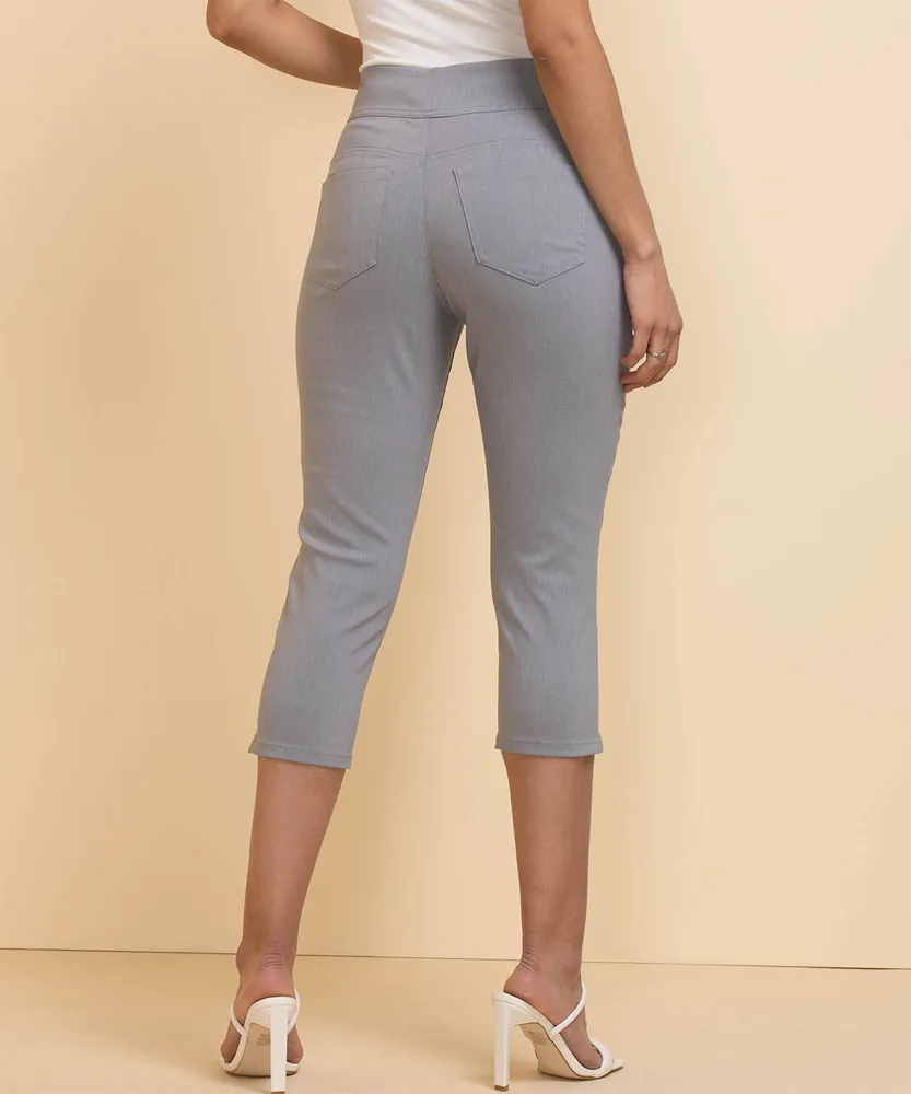 Skinny Capri Pant Microtwill (Grey)