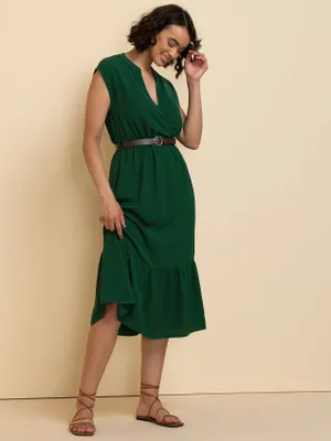 Henley Belted Midi Dress