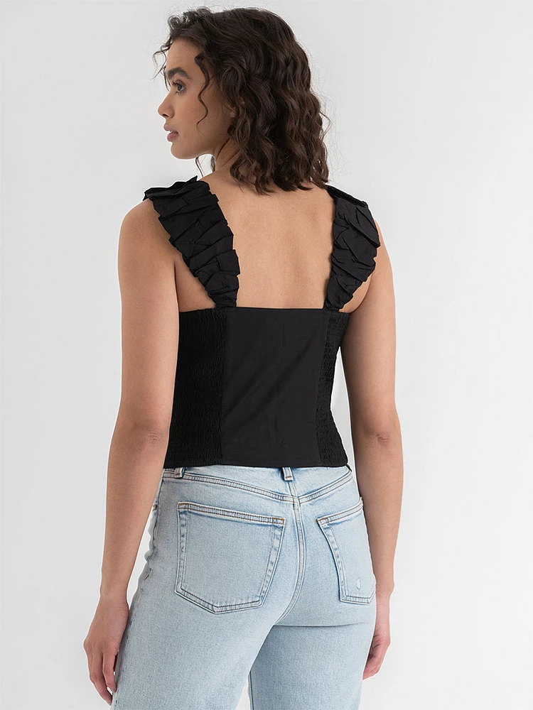 Poplin Tank Blouse