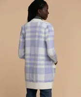 Buffalo Check Open Front Cardigan