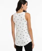 Eco-Friendly V-Neck 'Dog Print' Tank