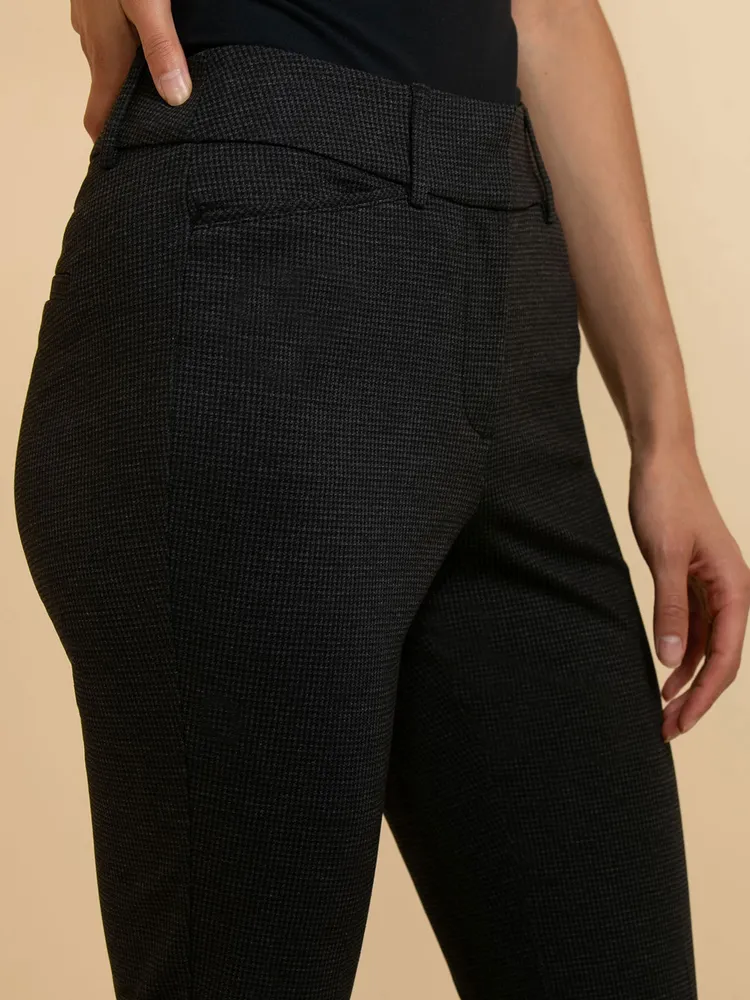 Spencer Straight Pant Patterned Luxe Ponte