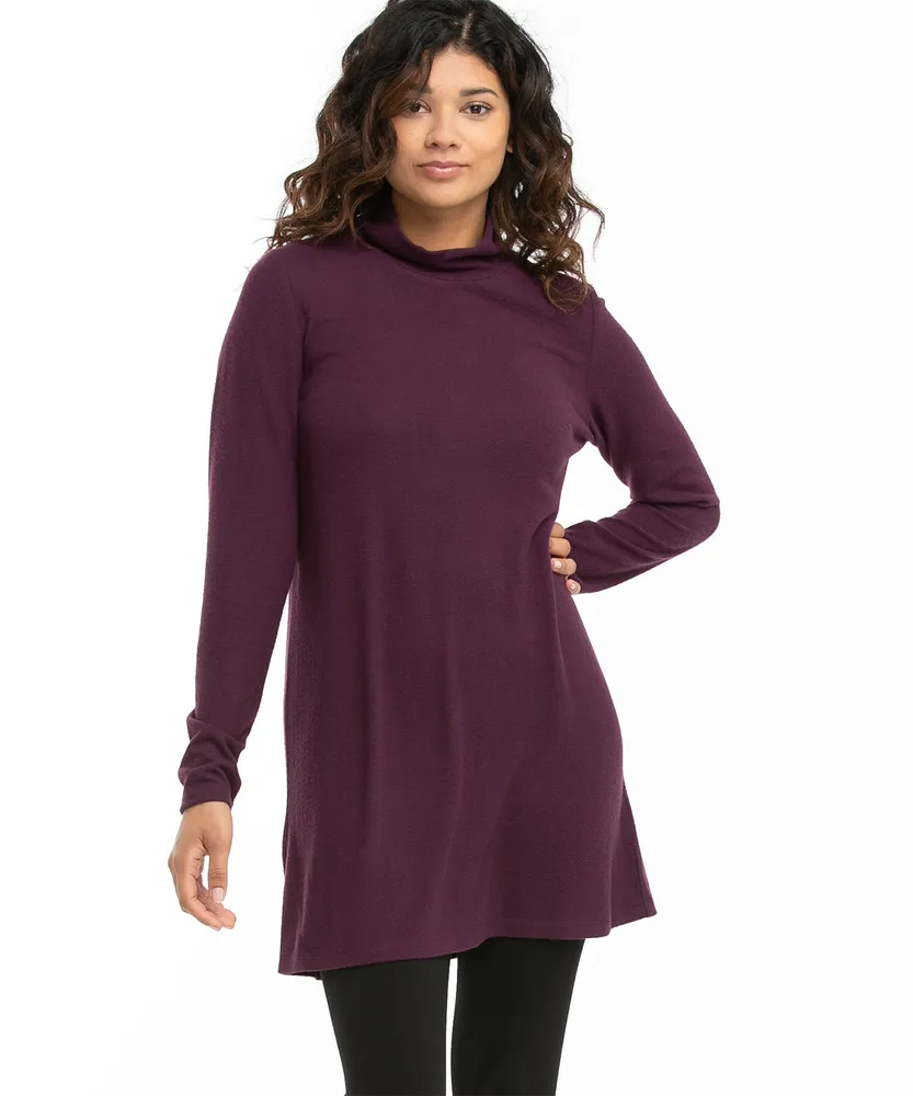 Mock Neck Tunic Top